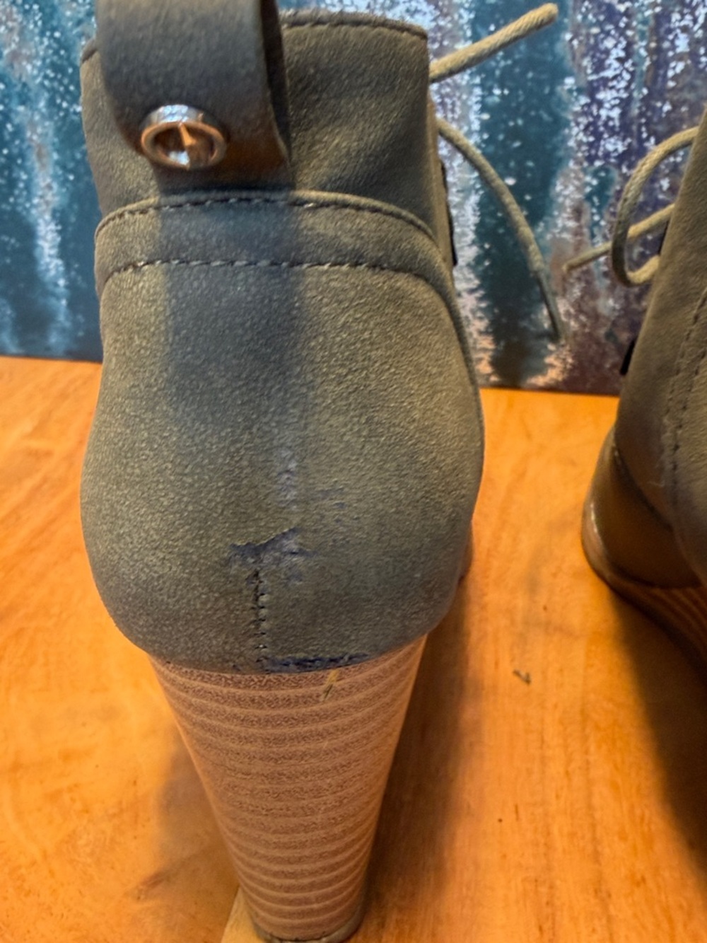 Nautica Classic Olive Wedge Ankle Boots Size 7 (Fair) - Picture 16 of 16